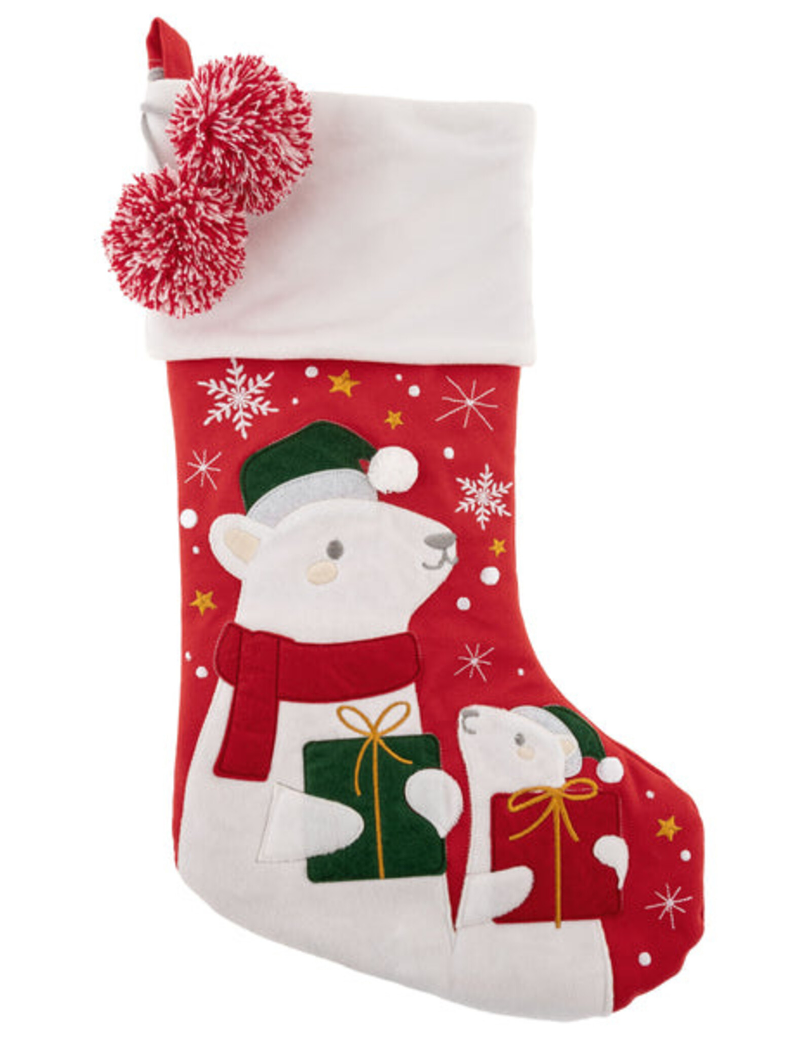 Stephen Joseph SJ Embroidered Christmas Stocking Polar Bear