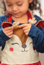 Stephen Joseph SJ Apron Girl Reindeer