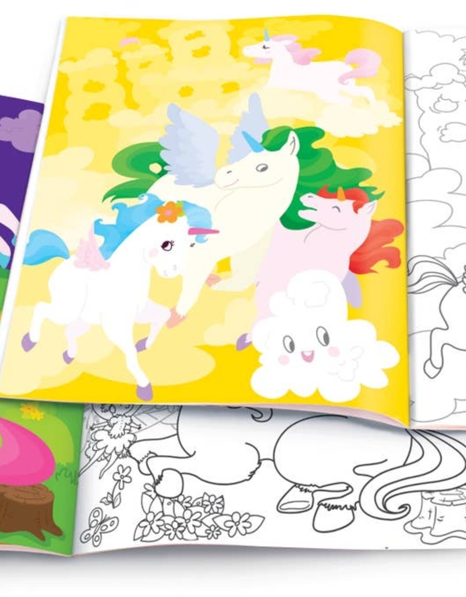 The Piggy Story Unicorn Fantasy Dry Erase Coloring Book