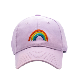 Harding Lane Embroidered Hat Lavender Rainbow