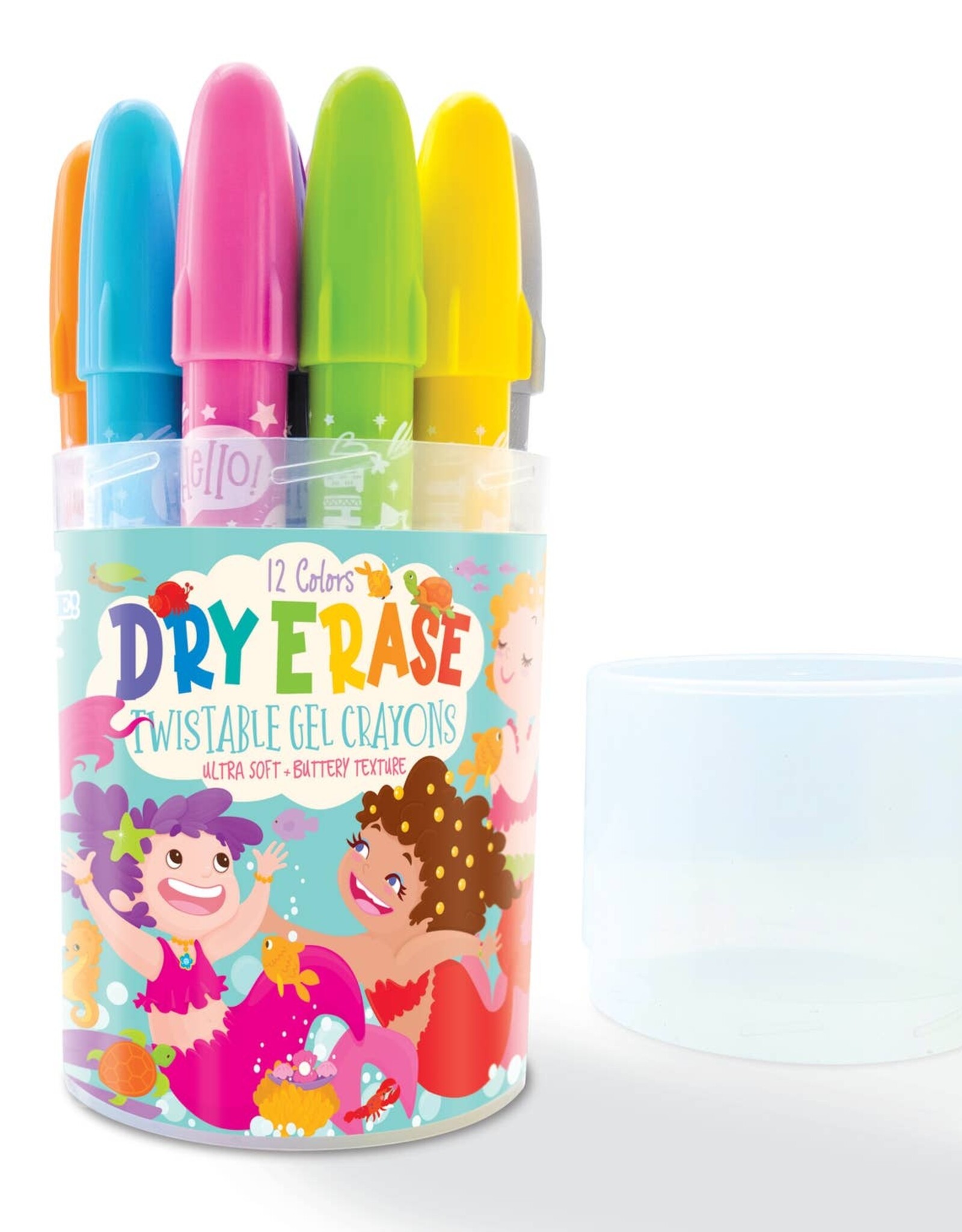 The Piggy Story Dry Erase Twistable Gel Crayon Magical Mermaids