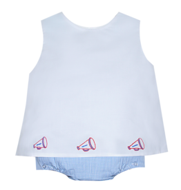 Southern Saturday Team Red/Blue Girl Diaper Set