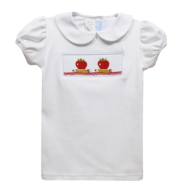 Vive la Fete Apples & Pencils Smocked Shirt