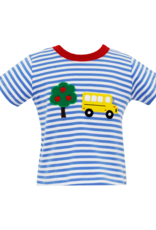 Claire and Charlie 5004P Blue Stripe School Bus Shirt