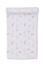 Kissy Kissy Puppy Dog Fun Blanket Pink