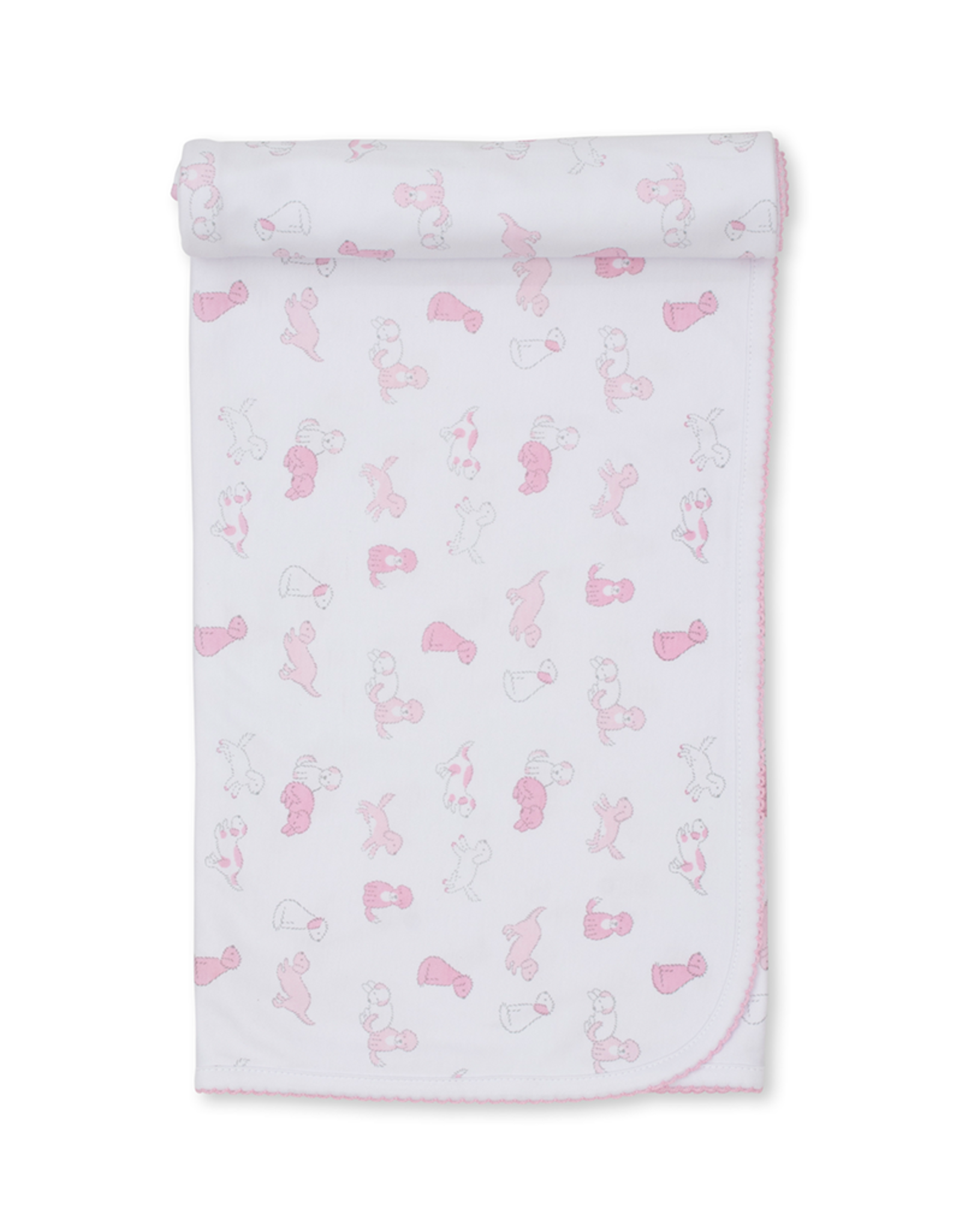 Kissy Kissy Puppy Dog Fun Blanket Pink