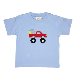 Luigi Blue Truck/School Supplies Short Sleeve Shirt