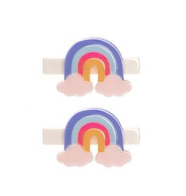 Lilies & Roses Alligator Clips Rainbow Clouds