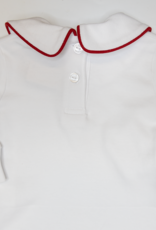 Luigi KB042 LS Boy Collared Shirt White/Red