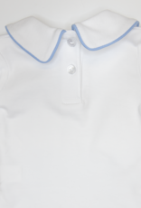Luigi KB042 LS Boy Collared Shirt White/Lt. Blue