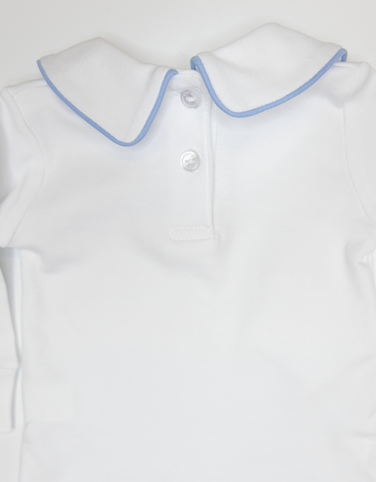 Luigi KB042 LS Boy Collared Shirt White/Lt. Blue