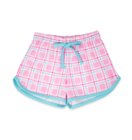 Set Athleisure Emily Short Pink/Turq Plaid