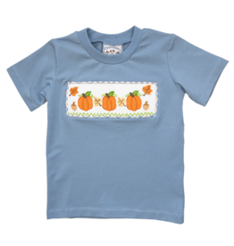 Three Sisters Pumpkin Patch Smocked Shirt - 6