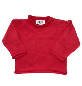 Fingerprints Roll Neck Sweater Red