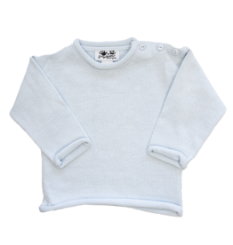 Fingerprints Roll Neck Sweater Light Blue