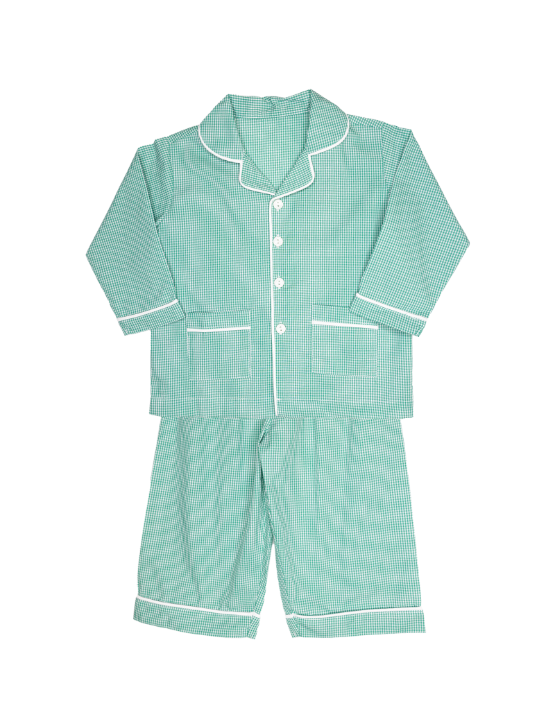 Remember Nguyen Landry Loungewear Set Green Gingham - Spoiled Sweet B ...