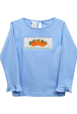 Vive la Fete VFF23 Light Blue Pumpkin Smocked Shirt