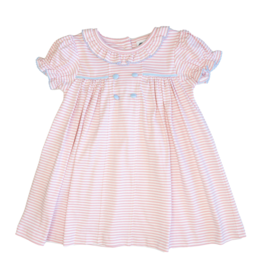 True Pink Stripe Dress