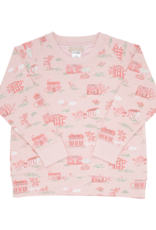 TBBC Cassidy Crewneck Towne and Toile Pink