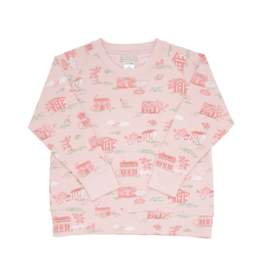 TBBC Cassidy Crewneck Towne and Toile Pink