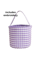 Zsa Zsa & Lolli ZZL Gingham Bucket w/Embroidery PURPLE