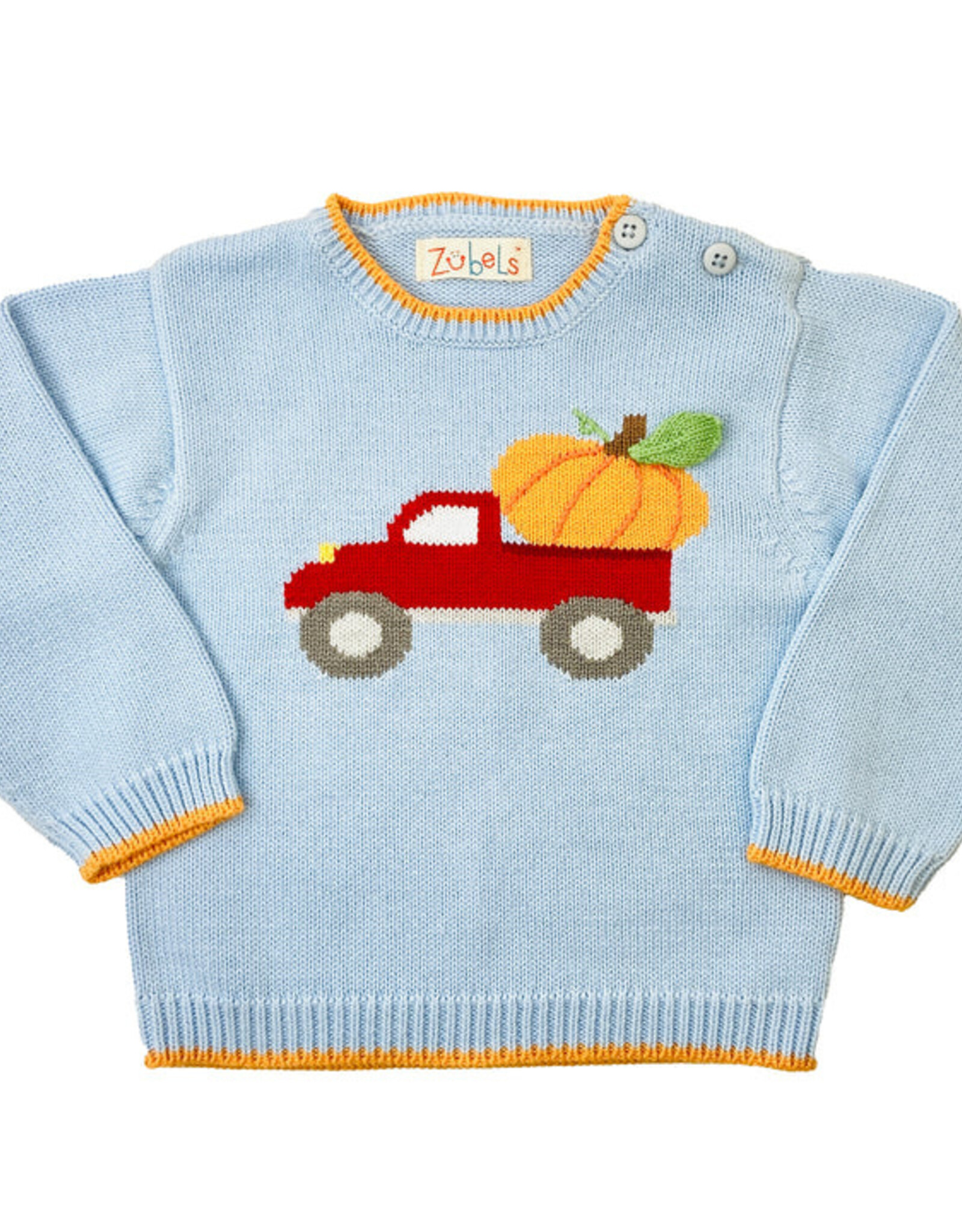 Zubels Pumpkin Truck Sweater Blue