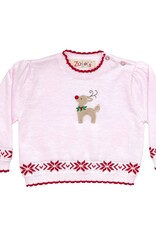 Zubels Reindeer Sweater Pink