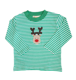 Luigi Boy Shirt Green Stripe Rudolph