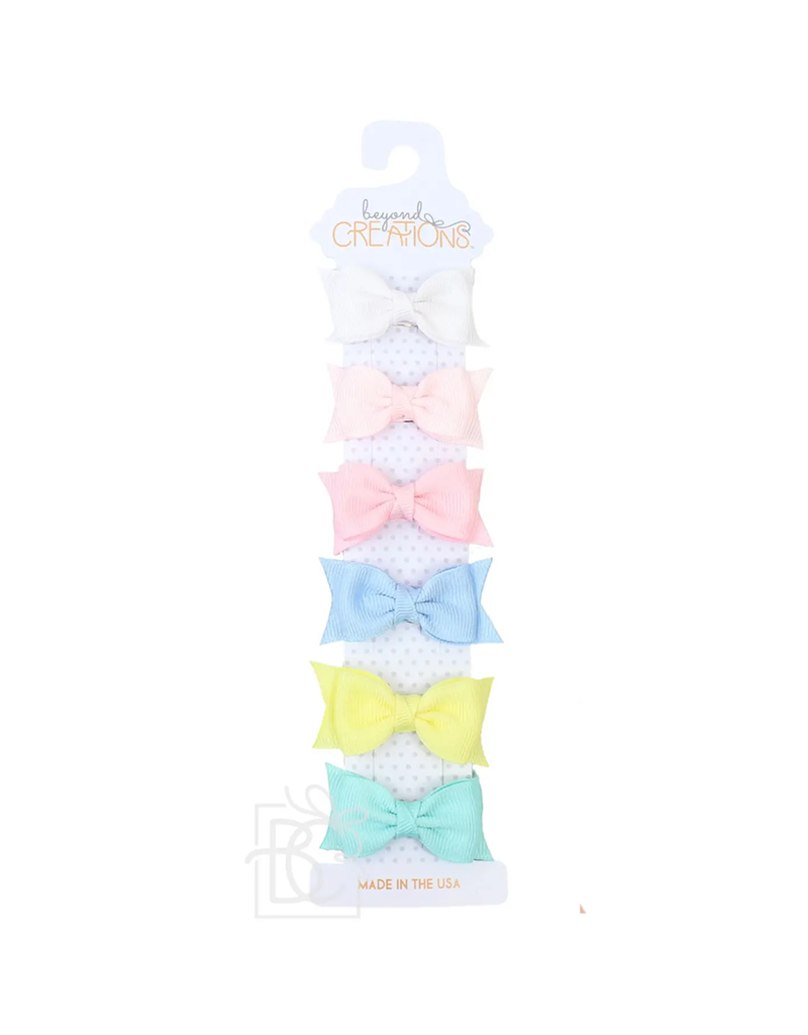 Beyond Creations Toddler Sophia Bow 6 pack Pastel