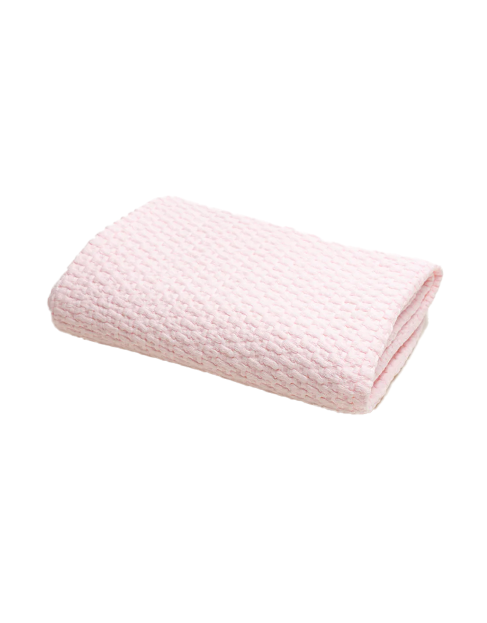 A Soft Idea ASI Stonewashed Basketweave Blanket Pink
