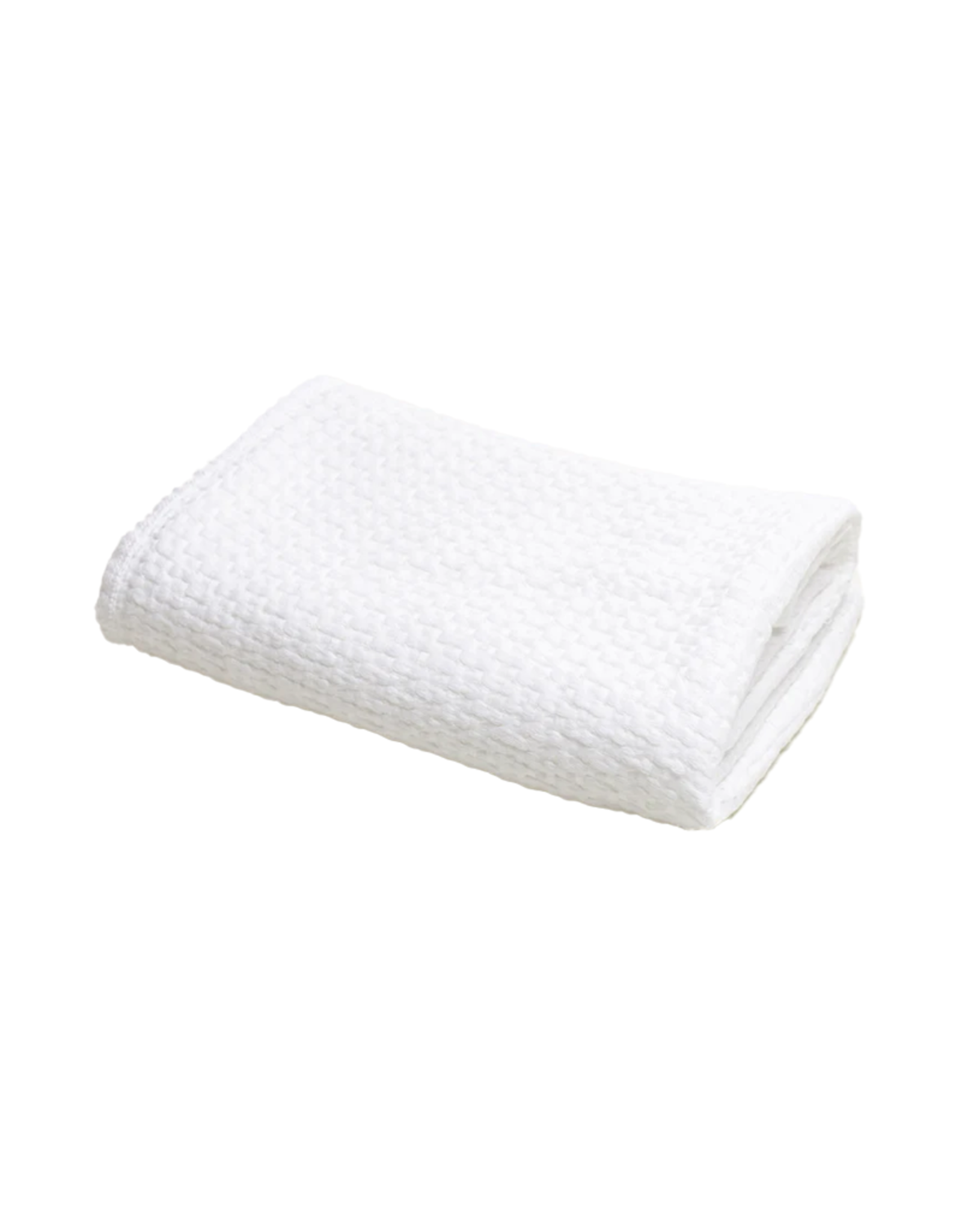 A Soft Idea ASI Stonewashed Basketweave Blanket White