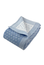 A Soft Idea ASI Pin Dot Blanket Blue