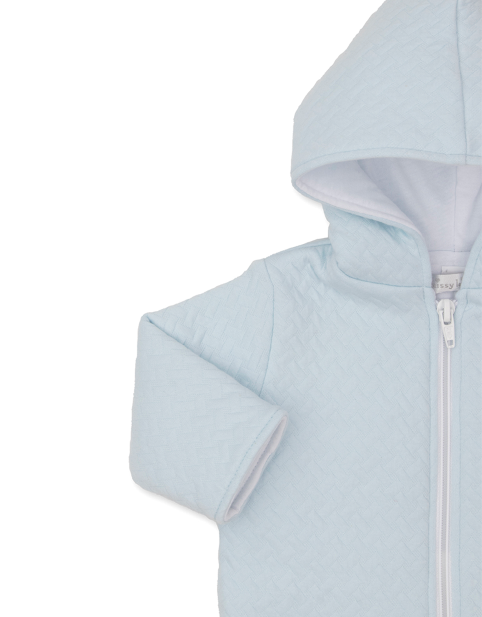 Kissy Kissy F24 Jacquard Zip Jacket Blue