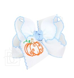 Beyond Creations Pumpkin Bow blue