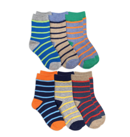 Jefferies 6 pack Stripe Sock