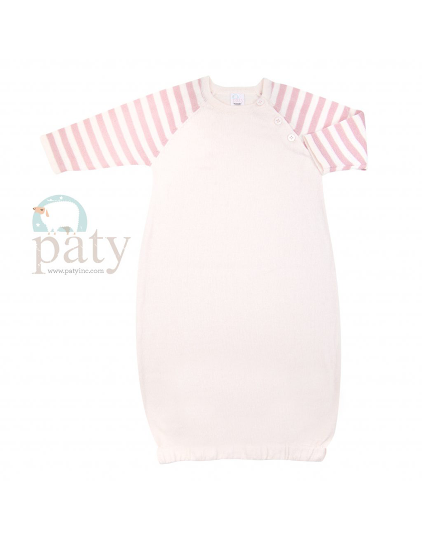 Paty, Inc. M122 Knit Gown Pink