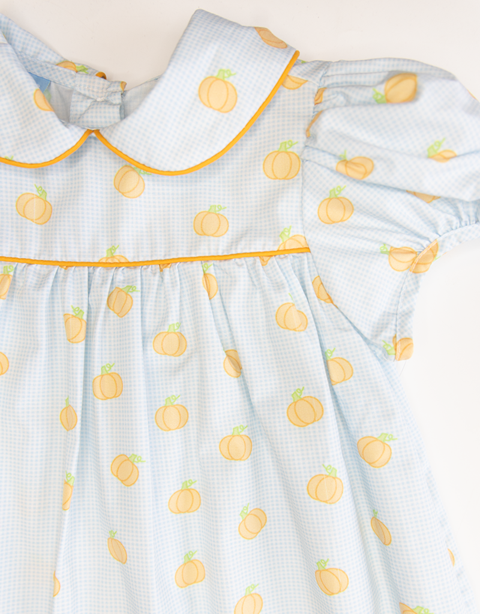 Charming Little One GQ1005 Blue Pumpkin Dress