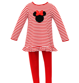 Claire and Charlie Red Mouse Tunic Set