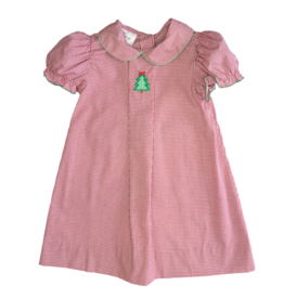 Baby Blessings Red Check Tree Dress