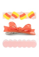 Lilies & Roses LR Alligator Clips Candy Corn & Bow Tie AC234AS-18