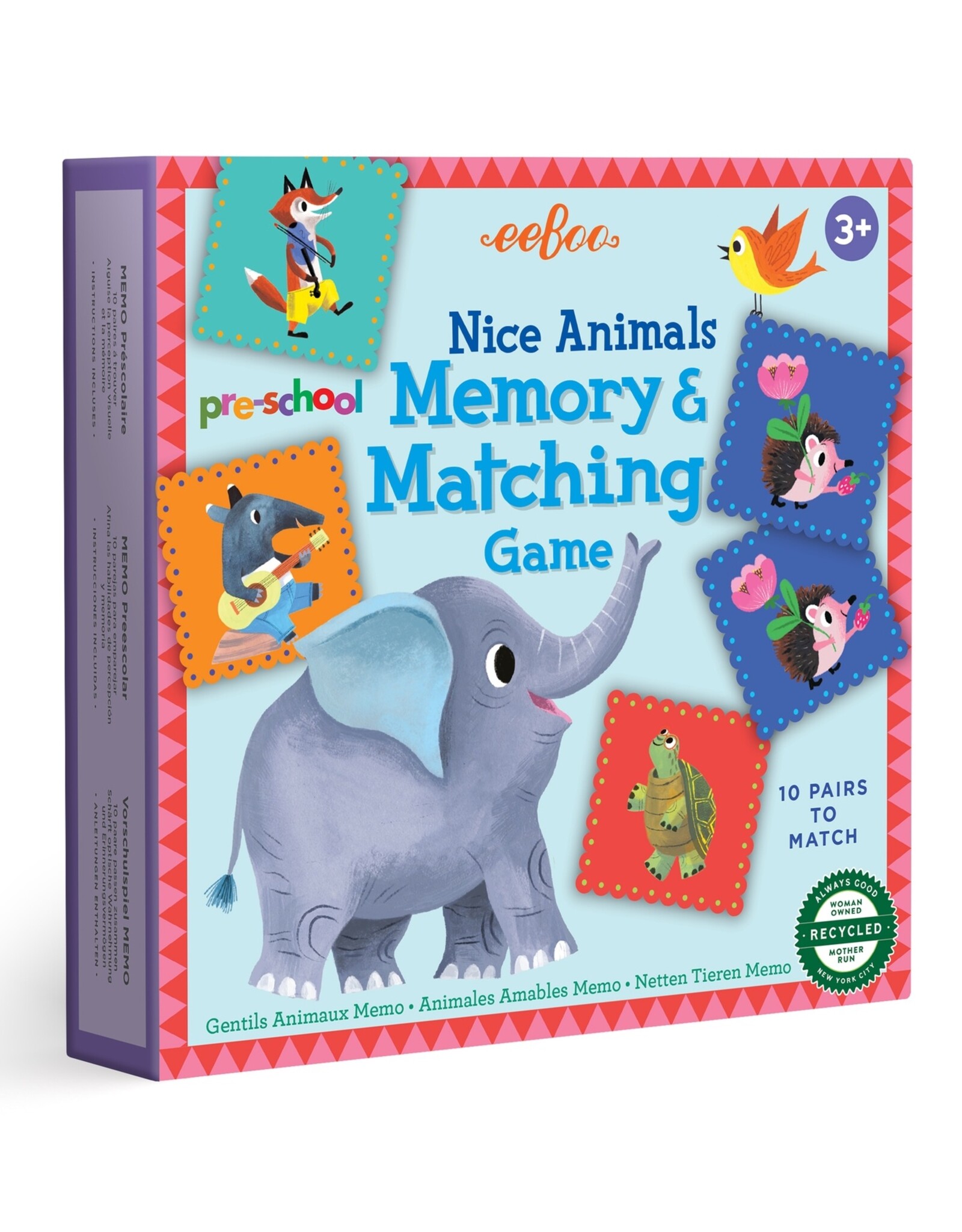 Eeboo Preschool nice Animal Memory Game