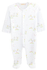 Baby Club Chic Baby Lambs Pink Footie