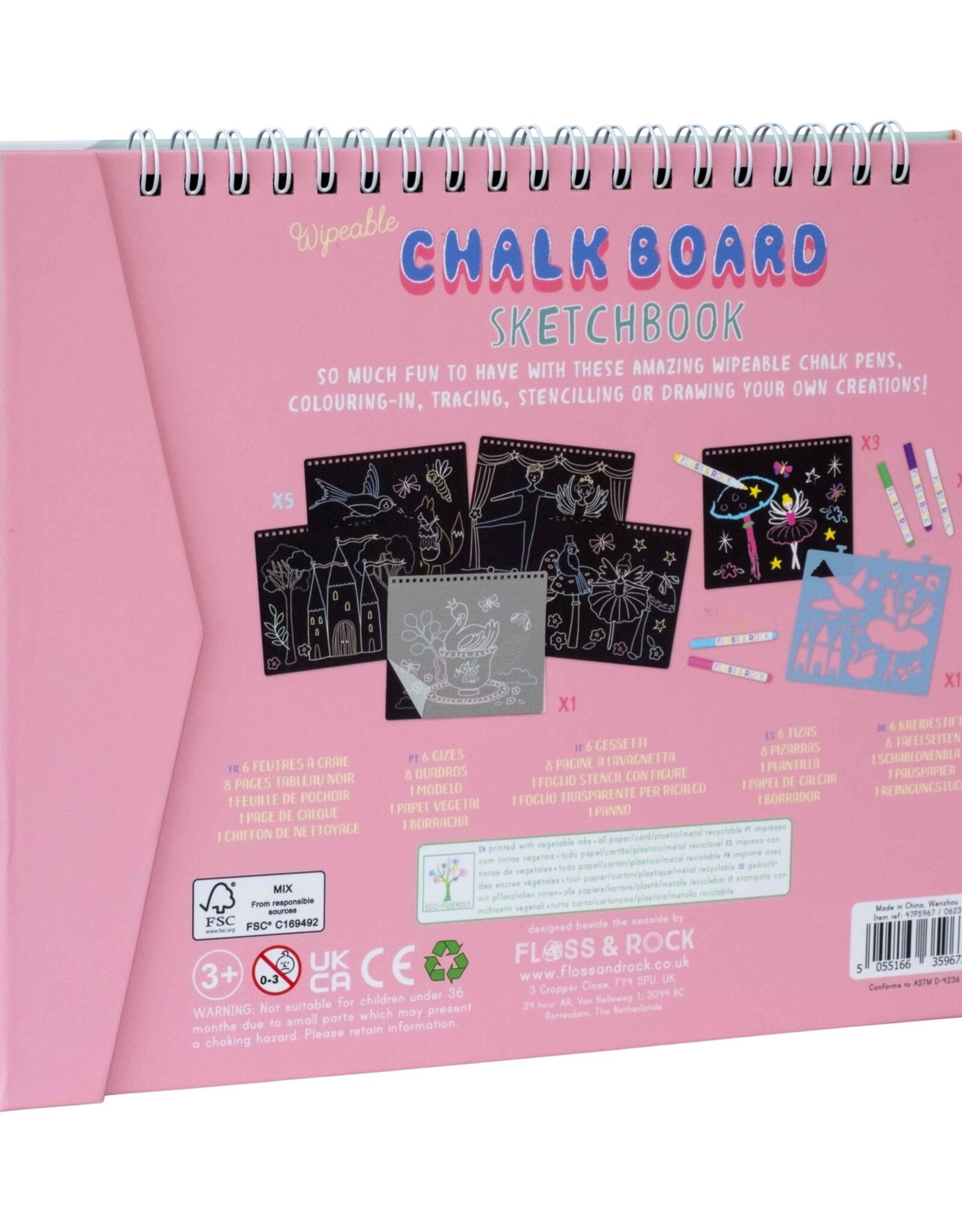 Floss and Rock Chalkboard Sketchbook Enchanted