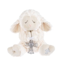 Ganz 13" Serenity Lamb with Crib Cross