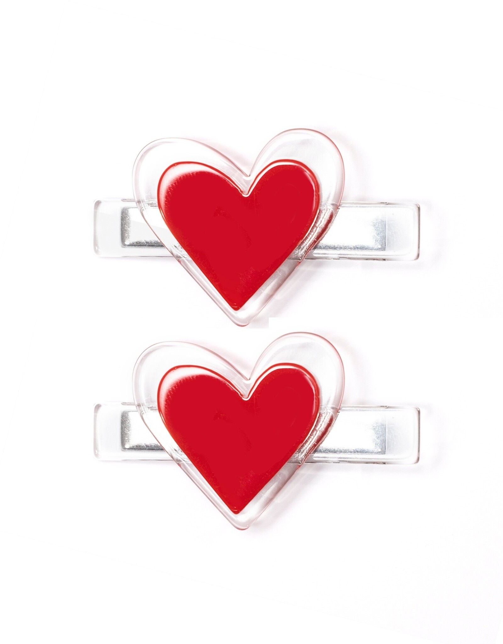 Lilies & Roses LR Alligator Clips Agatha Red Heart