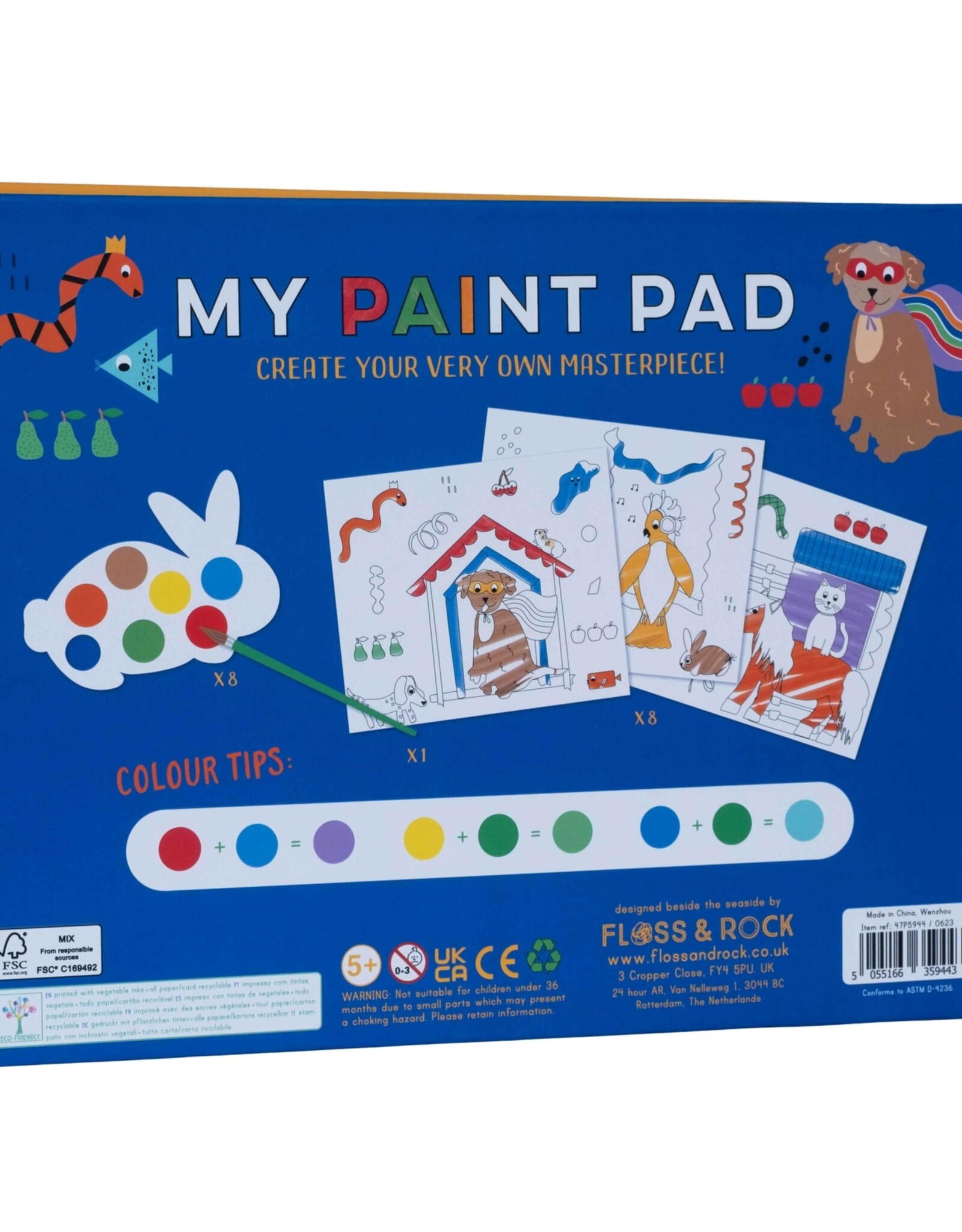 Floss and Rock My Painting Pad Pets