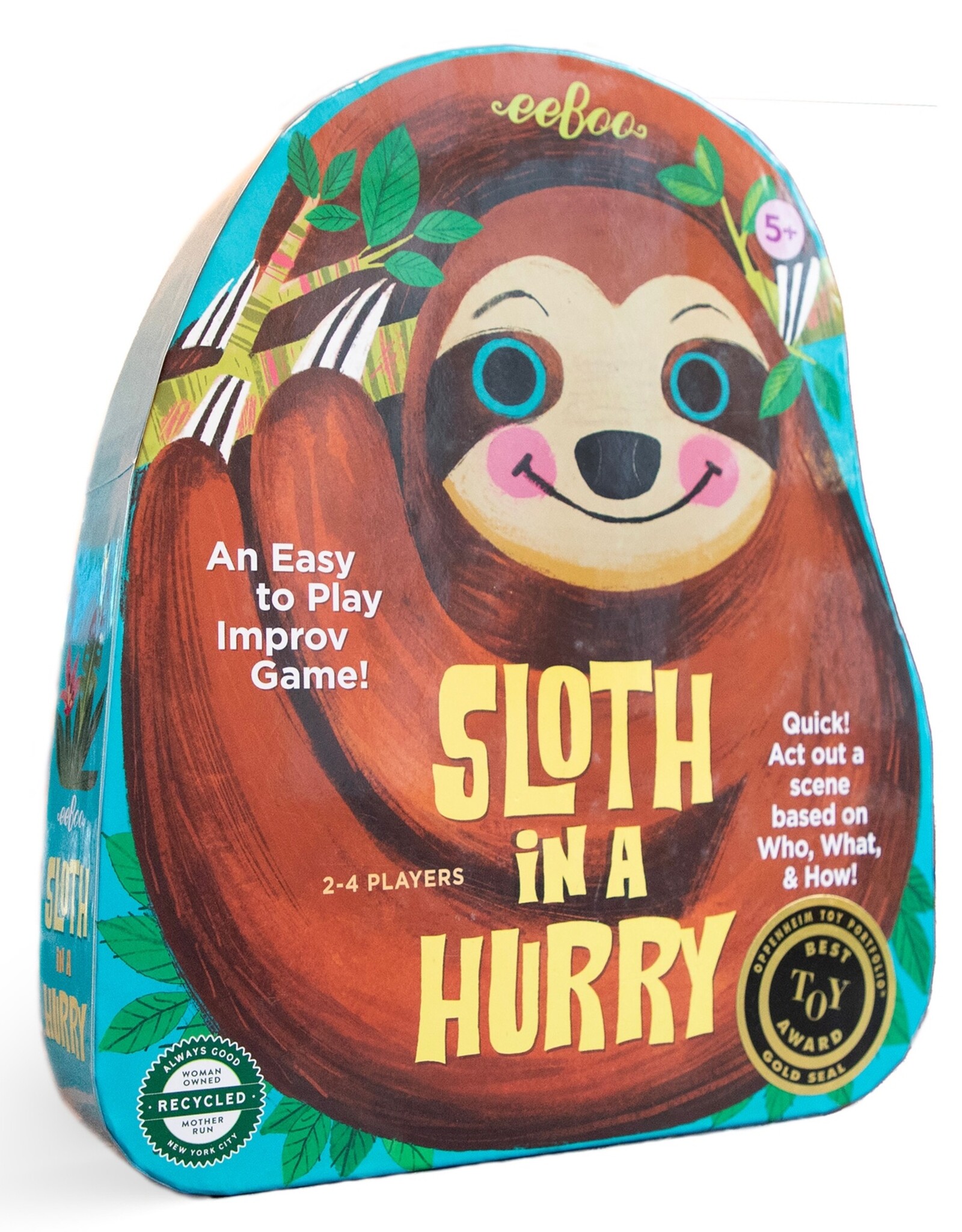 Eeboo Sloth in A Hurry Spinner Game