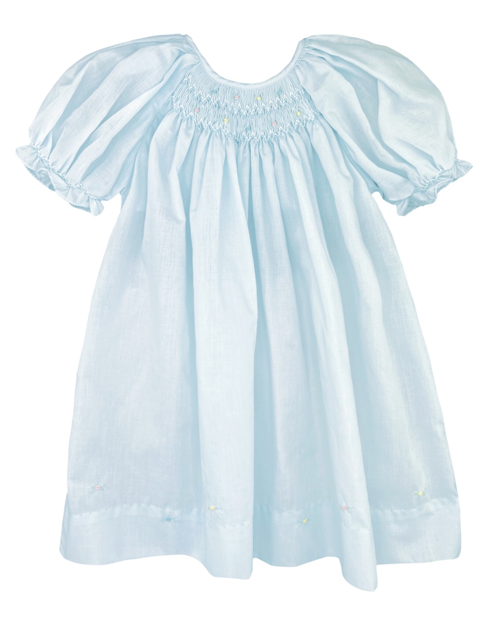 Petit Ami 5902 Smocked Dress Blue
