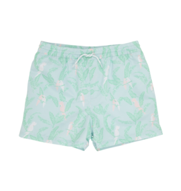 TBBC Tortola Swim Trunks Parrot Island Palms