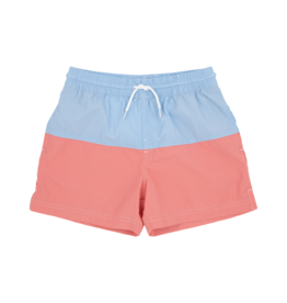 TBBC Country Club Colorblock Trunk Beale St Blue/Coral